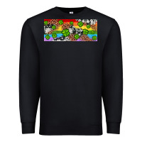 Black Western St. Patrick's Day Shamrock Rainbow Premium Sweatshirt - Artiststas