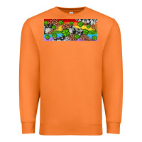 Carrot Western St. Patrick's Day Shamrock Rainbow Premium Sweatshirt - Artiststas
