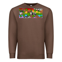 Chestnut Western St. Patrick's Day Shamrock Rainbow Premium Sweatshirt - Artiststas