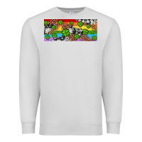 Dove Grey Western St. Patrick's Day Shamrock Rainbow Premium Sweatshirt - Artiststas