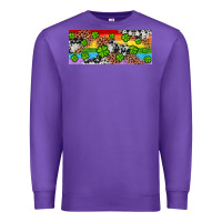 Purple Western St. Patrick's Day Shamrock Rainbow Premium Sweatshirt - Artiststas