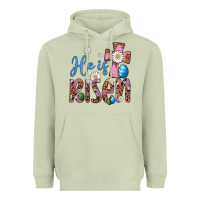 Matcha he is risen cross Heavyweight Hoodie - Artiststas