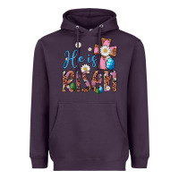 Plum he is risen cross Heavyweight Hoodie - Artiststas