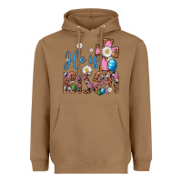 Toasted Coconut he is risen cross Heavyweight Hoodie - Artiststas