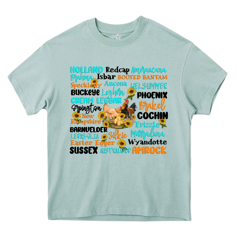 Chicken Typography Heavy Core Tee by Artiststas | Teevron