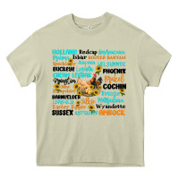 Mossy chicken typography Heavy Core Tee - Artiststas