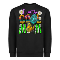 Black I'm The Cool Mom Heavyweight Sweatshirt - CowhideDigitalArt