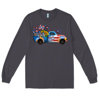 Smoke USA 4th of July Sunflower Truck Long Sleeve Tee - Jasminsmagicworld