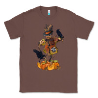 Chestnut Scarecrow with Pumpkin Classic Tee - texasbilliewilder