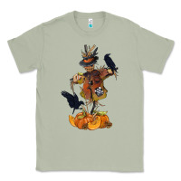 Matcha Scarecrow with Pumpkin Classic Tee - texasbilliewilder