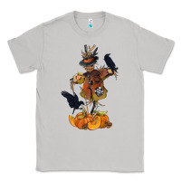 Moon Dust Scarecrow with Pumpkin Classic Tee - texasbilliewilder