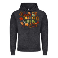 Vintage Black happy thanksgiving day Vintage Hoodie - CowGirlArtShop