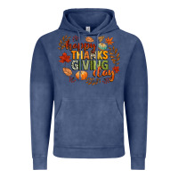 Vintage Denim happy thanksgiving day Vintage Hoodie - CowGirlArtShop