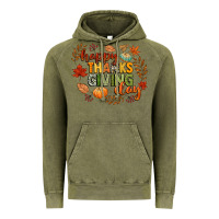 Vintage Olive happy thanksgiving day Vintage Hoodie - CowGirlArtShop