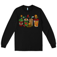 Black Mexican coffee cups Mexico Long Sleeve Tee - HowdyJamesFarm