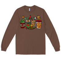 Chestnut Mexican coffee cups Mexico Long Sleeve Tee - HowdyJamesFarm