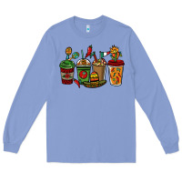 Colony Blue Mexican coffee cups Mexico Long Sleeve Tee - HowdyJamesFarm