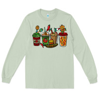 Matcha Mexican coffee cups Mexico Long Sleeve Tee - HowdyJamesFarm