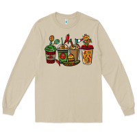 Mushroom Mexican coffee cups Mexico Long Sleeve Tee - HowdyJamesFarm