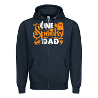 One Spooky Dad Funny Cat Boo Dad Halloween Costume Design T Shirt Zipper Hoodie | Teevron