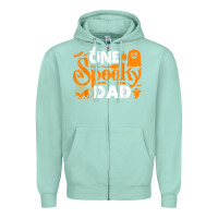 Seafoam one spooky dad funny cat boo dad halloween costume design t shirt Zipper Hoodie - minhPixels