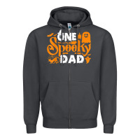 Smoke one spooky dad funny cat boo dad halloween costume design t shirt Zipper Hoodie - minhPixels