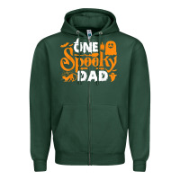 Sports Green one spooky dad funny cat boo dad halloween costume design t shirt Zipper Hoodie - minhPixels
