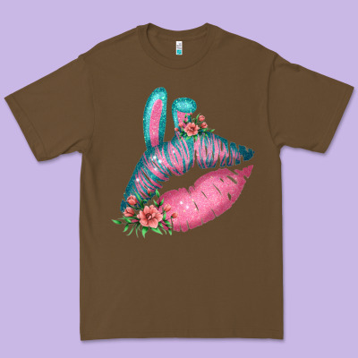 Eared Turquoise Pink Easter Lips Premium Tee Designed By Bettercallsaul