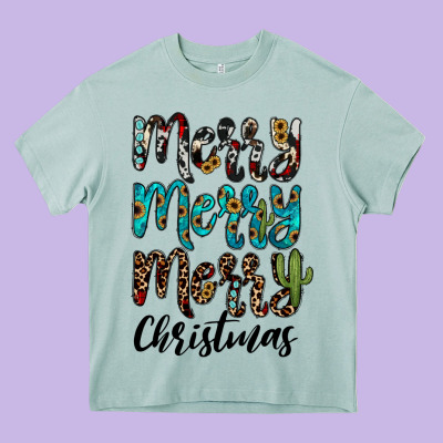 Merry Christmas Heavy Core Tee Designed By Jahusdesignshop