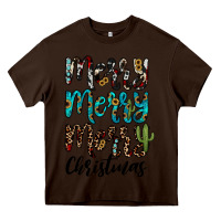 Chocolate Brown merry christmas Heavy Core Tee - JahusDesignShop