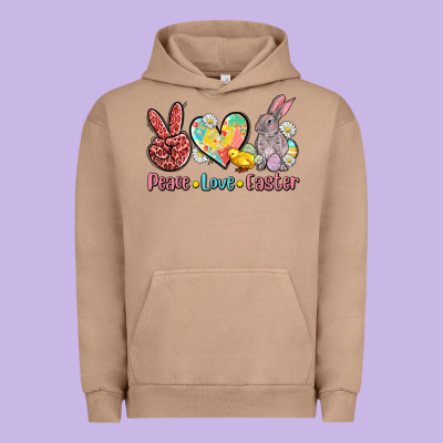 Peace Love Easter Urban Hoodie Designed By Adodesignshop