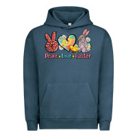 Pigment Midnight Navy peace love easter Urban Hoodie - AdoDesignShop