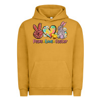Pigment Peanut Butter peace love easter Urban Hoodie - AdoDesignShop
