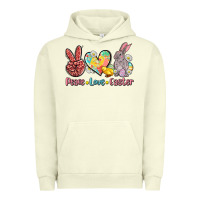 Pigment Pistachio peace love easter Urban Hoodie - AdoDesignShop