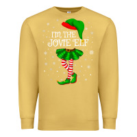 Antique Gold matching family group i'm the jovie elf christmas t shirt Premium Sweatshirt - minhPixels