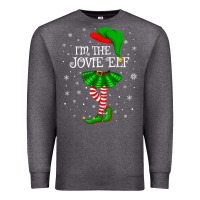 Matching Family Group I'm The Jovie Elf Christmas T Shirt Premium Sweatshirt | Teevron
