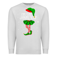 Dove Grey matching family group i'm the jovie elf christmas t shirt Premium Sweatshirt - minhPixels