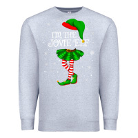 Heather Grey matching family group i'm the jovie elf christmas t shirt Premium Sweatshirt - minhPixels