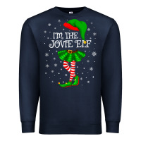 Navy matching family group i'm the jovie elf christmas t shirt Premium Sweatshirt - minhPixels
