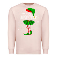 Pale Pink matching family group i'm the jovie elf christmas t shirt Premium Sweatshirt - minhPixels