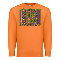 Carrot mardi gras fleur de lis mask leopard glitter  brushstrokes Premium Sweatshirt - Artiststas
