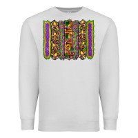 Mardi Gras Fleur De Lis Mask Leopard Glitter  Brushstrokes Premium Sweatshirt | Teevron