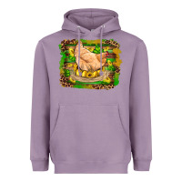 Lavender st patricks day farm chicken gold eggs leopard serape glitter Heavyweight Hoodie - Artiststas