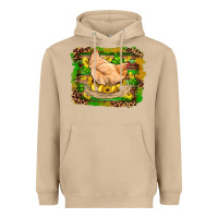 Mushroom st patricks day farm chicken gold eggs leopard serape glitter Heavyweight Hoodie - Artiststas