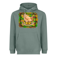Sage st patricks day farm chicken gold eggs leopard serape glitter Heavyweight Hoodie - Artiststas