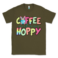 Army Green coffee makes me hoppy easter Classic Tee - Jasminsmagicworld