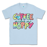 Dusty Blue coffee makes me hoppy easter Classic Tee - Jasminsmagicworld