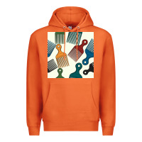 Carrot afro combs seamless patterns Premium Hoodie - BundleAndBundleShop