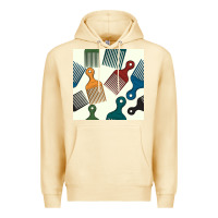 Pina Colada afro combs seamless patterns Premium Hoodie - BundleAndBundleShop