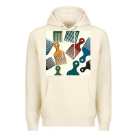 Sandshell afro combs seamless patterns Premium Hoodie - BundleAndBundleShop